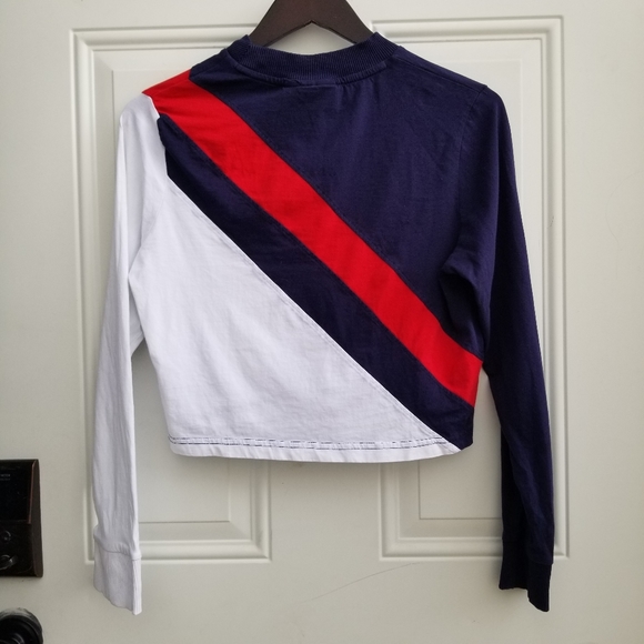 FILA Ayeka long sleeve crop top athletic shirt S - Picture 2 of 5